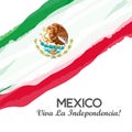 Viva Mexico, traditional mexican phrase holiday Royalty Free Stock Photo