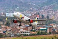 Vivaair Airbus A320 airplane Cuzco Airport in Peru