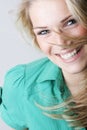 Vivacious laughing blond woman Royalty Free Stock Photo