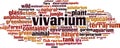 Vivarium word cloud Royalty Free Stock Photo