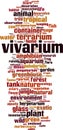 Vivarium word cloud Royalty Free Stock Photo