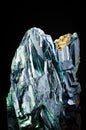 Vivianite isolated on black blackground Royalty Free Stock Photo