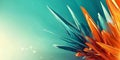 A vivid abstract background with sharp, angular shapes in contrasting colors