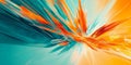 A vivid abstract background with sharp, angular shapes in contrasting colors