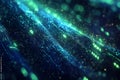 Vivid Abstract Composition of Flowing Binary Patterns Royalty Free Stock Photo