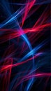 Vivid abstract lines in red and blue colors