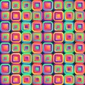 Vivid abstraction with multicolored cubes arranged in seamless pattern of background. Royalty Free Stock Photo