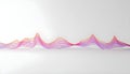 vivid audio wave presented against a crisp white backdrop