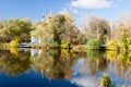 Vivid autumn picturesque scenery