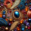 Vivid Beaded Tapestry: Capturing the Beauty of Jewelry-Making