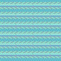 Vivid blue ethnic geometric seamless pattern Royalty Free Stock Photo