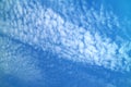 Vivid Blue Sky with White Scattered Clouds on a Sunny Day of Bangkok Royalty Free Stock Photo