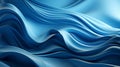 Vivid Blue Wave Water Inspiration Royalty Free Stock Photo