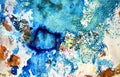 Colorful blue white vivid abstract background, painting watercolor background, painting abstract colors Royalty Free Stock Photo