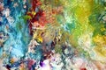 Colorful pastel vivid abstract background, painting watercolor background, painting abstract colors Royalty Free Stock Photo