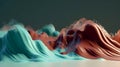 Vivid brushstrokes of inspiration, colorful paint wave artistry