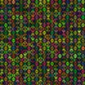 Vivid circles bright vector seamless background