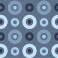 Vivid circles spanish seamless pattern