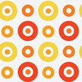 Vivid circles spanish seamless pattern