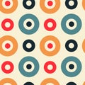 Vivid circles spanish seamless pattern