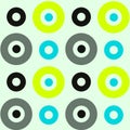 Vivid circles spanish seamless pattern