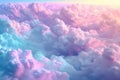 Vivid clouds in pink and blue hues giving the impression of a dreamy skyscape, ideal for creative backgrounds Royalty Free Stock Photo