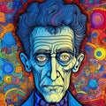 Vivid Color Drawing Of Edward Low: Classic 2d Cartoon Style