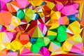 Vivid color polygonal background