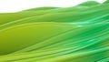 Vivid colored glossy waves 3d rendering. Elegant wavy background