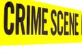 Vivid Crime Scene Tape Royalty Free Stock Photo