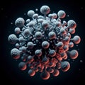Magnified Rotavirus Virions in 3D, Virus