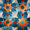 Vivid dance of colors in a traditional Moroccan tile pattern An expression of unique cultural richness