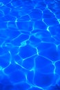 Vivid deep blue water background portrait orientation Royalty Free Stock Photo