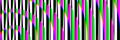 Vivid design in vertical striped shapes banner, psychedelic disco line shapes tech. Synth wave