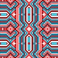 Vivid ethnic tribal seamless pattern aztec style Royalty Free Stock Photo