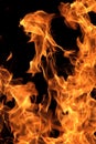 Vivid Flames: Flames on a Dark Surface