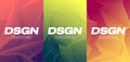 Vivid gradient abstract designs, colorful covers, vector backgrounds