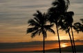 Vivid Hawaiian Sunset Royalty Free Stock Photo