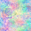 Vivid holographic foil rainbow neon seamless tile