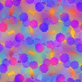 Vivid hyper bright ombre rainbow seamless pattern