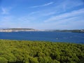 Vivid landscape at the Adriatic shore