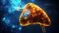 Vivid liver visualization highlighting its structure, function, and luminous effects