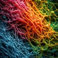 Vivid Microtubules in a Cell: A High-Resolution Electron Microscope View for Scientific Research. Royalty Free Stock Photo