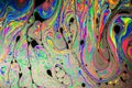 Vivid multicolored soap bubble abstract Royalty Free Stock Photo