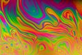 Vivid multicolored, trippy abstract showing a rainbow effect of refracted light