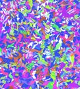 Vivid neon geometrical seamless pattern Pretty geometry Modern maximalist psychedelic design