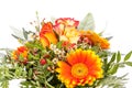 Vivid orange gerbera daisy in a bouquet Royalty Free Stock Photo