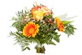 Vivid orange gerbera daisy in a bouquet Royalty Free Stock Photo