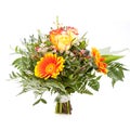 Vivid orange gerbera daisy in a bouquet Royalty Free Stock Photo