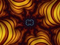 Vivid Orange and Red Fractals, wallpaper, prints, posters, background, generative ai,